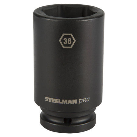3/4"" Drive x 36mm 6-Point Deep Impact Socket -  STEELMAN, 79262